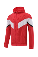 Veste coupe-vent de football personnalisable avec logo d'équipe, 100% polyester, imperméable, pour le sport en plein air, veste coupe-vent en mesh pour hommes