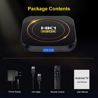 Boîtier TV Android 12 Hot HK1 RBOX H8S H618 4G 32G, décodeur numérique, double Wi-Fi 2.4G+5G, 4K, télécommande vocale BT, lecteur multimédia intelligent STB