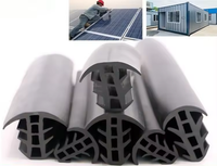 Profils de panneaux solaires en EPDM, étanches, avec fente en forme de T, bande d'étanchéité en caoutchouc photovoltaïque PV
