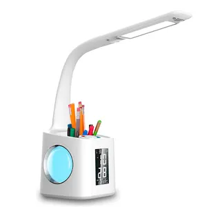 Modern children reading pen holder usb rechargeable desk lamp flexible neck lamp led learning lamp