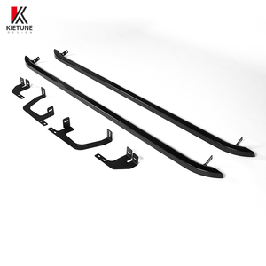 Marchepieds latéraux, barres latérales en acier noir mat, accessoires extérieurs de voiture, kit carrosserie, <span class=keywords><strong>Ford</strong></span> <span class=keywords><strong>Transit</strong></span> <span class=keywords><strong>Custom</strong></span> 2013-2023, fourgon - Product Image 4