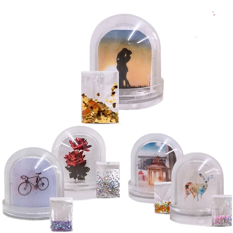 Оптовая продажа сделай сам сувенирный шар подарок для семейного украшения дома пластиковые пустые шары снега