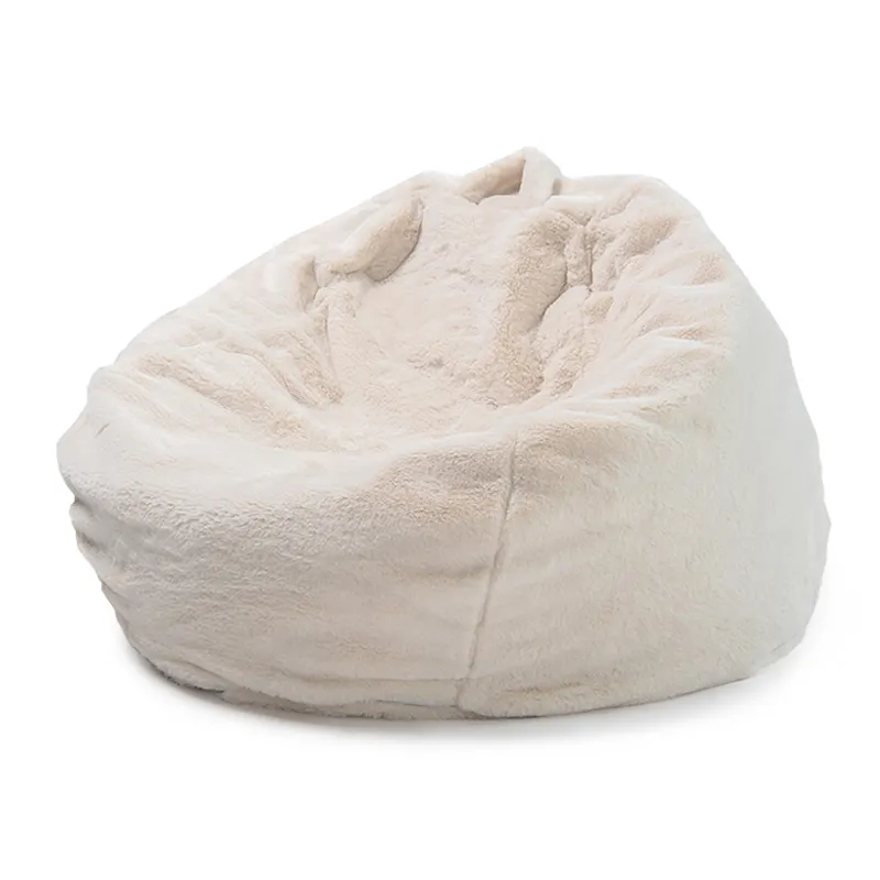 럭셔리 거실 침실 편안한 가짜 모피 Beanbag 소파 Unfilled 아늑한 콩 가방 의자 커버 현대 휴식 소파 copridivano XL