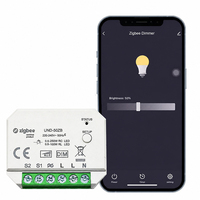 Variateur intelligent Zigbee pour LED, contrôle par coupure de phase avant et coupure de phase arrière, mini variateur multi-voies pour éclairage LED de 0,5 à 250 W