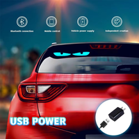 Luces LED Ojo de Diablo de 16*32 para Parabrisas de Coche, Camión o Tienda, Panel de Píxeles Matriciales Programable con Control Remoto/Aplicación para Motocicleta