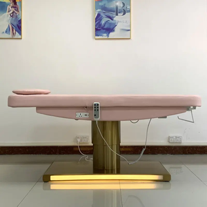 HICOMED con luce a Led 3 motore elettrico Base in oro estetica sedia per il viso Spa salone di lusso iniezione tatuaggio massaggio tavola letto - Product Image 5