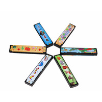 Lowest Price Colorful High Quality Harmonica Mouth Organ Wwitchable Tones Woodwind Musical Instruments