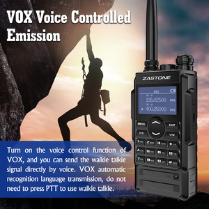 ZASTONE-walkie-talkie M7, <span class=keywords><strong>Radio</strong></span> bidireccional de doble banda, 5w, FM, Ham, 136-174, 400-480Mhz, Uhf, <span class=keywords><strong>Vhf</strong></span>, CB, batería de 2600Mah - Product Image 3