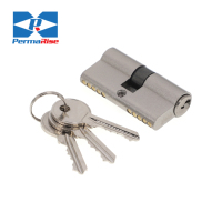 Cylindre de serrure de porte intérieure universel en alliage d'aluminium et laiton, avec bouton à clé, pour maison et appartement - Vente en gros à prix réduit
