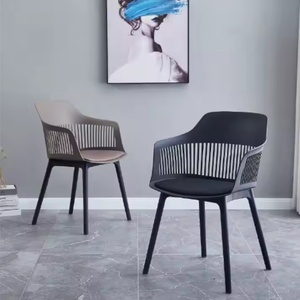Nordic Italian Modern Outdoor <b>Garden</b> Plastic Dining Chairs for Cafe & Restaurant for Dinner in the Dining Room - Product Image 3
