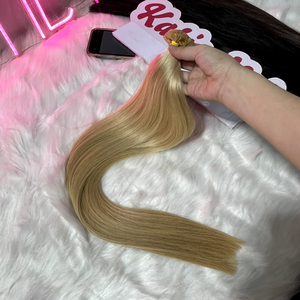 100% extensions de cheveux humains vierges Remy U Tip kératine collée pleine cuticule naturelle droite cheveux soyeux - Product Image 1