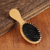 Brosse à cheveux portable à coussin d'air, nouveau style, poils de sanglier mélangés et picots en nylon pour massage du cuir chevelu et démêlage, directement de l'usine