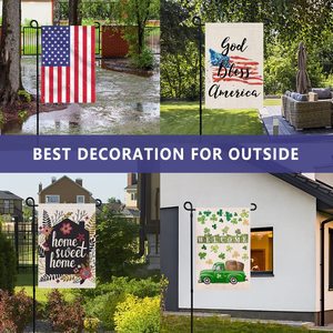 Best-Selling Cross-Border High Quality Metal <b>Flag</b> Holder for Patio Weatherproof <b>Garden</b> Flagpole with Christmas <b>Garden</b> <b>Flag</b> - Product Image 2