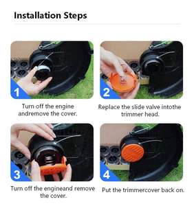 AF-100 8PCS Hilo de repuesto para desbrozadora Black&Decker GH900 LST220 MTC 220 OD 0.065" 1.6mm 30FT AF1003ZP - Product Image 6