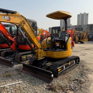 Miniexcavadora Caterpillar CAT 303E 303CR usada, excavadora pequeña sobre orugas para reparación de carreteras y trabajos urbanos. - Product Image 3