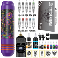 Kit de stylo à tatouer sans fil DQFART, personnalisation ODM/OEM, kit de tatouage corporel, kit de peinture corporelle, vente en gros et personnalisation
