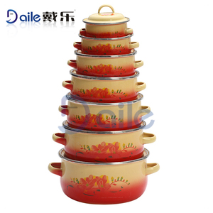 Bền 7 cái sứ men đồ nấu nướng với kính nắp và Bakelite Knob - Product Image 3