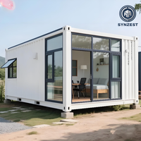 Maisons mobiles et hôtels conteneurs portables d'extérieur - Maisons préfabriquées de 20 et 40 pieds avec cuisine, salle de bain et chambre