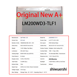 20 inch AIO LCD-monitor 1600*900 LVDS 30-pins LM200WD3 TLF1 TLC1 TJBA TLA1 TLA2 TLA3 TLA4 TLA5 TLC4 LM200WD1 TLD3 TLF1 TLE1 - Product Image 3