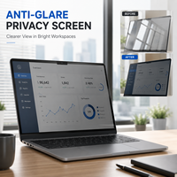2-Wege Laptop-Bildschirmschutz PET-Schutzfolie Privatsphäre Hochwertige HD-Klare Blendschutz-PC-Filter