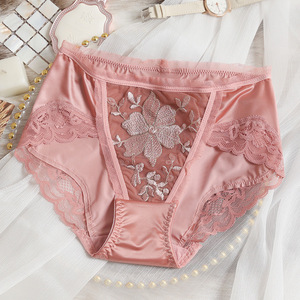 Mutandine di pizzo ZhenShangMei da donna in morbido pizzo traspirante Bikini Sexy sfacciato biancheria intima senza cuciture - Product Image 5