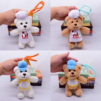 Petits ours en peluche porte-clés, jouets en peluche personnalisés, ours en peluche, animaux en peluche, mini jouets en peluche, ours porte-clés