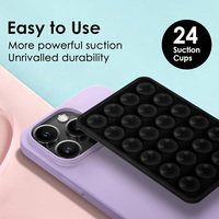 Coque de Téléphone en Silicone Durable à Forte Adhérence avec Ventouse Adhésive, Support Mains Libres pour Selfies et Vidéos, Nouveauté pour Diwali et la Fête des Mères