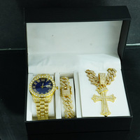 Montres en quartz de haute qualité NL2209-SL68, ensemble de bijoux en diamant 3 pièces, Quartzo Para Mulheres, Conjunto De Joias Com 3 Pecas De Diamante