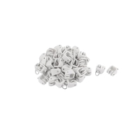 SC ECOMMERCE FV-U3V8-XUI8 Ensemble de 70 pièces de rails de rideaux coulissants en plastique et métal avec roulettes silencieuses Fabriqué aux États-Unis