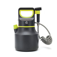 Pulvérisateur électrique portable 5L en plastique, alimenté par batterie au lithium et USB, pour arrosage extérieur, lavage de voitures et refroidissement
