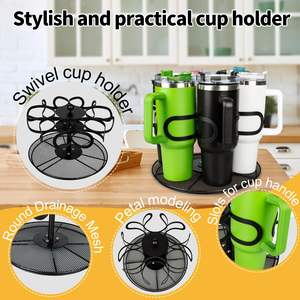 Organizador de Botellas de Agua para Vaso Stanley de 40 oz, Soporte Giratorio para Vaso Stanley, Organizador de Tazas Duradero para Gabinete de Cocina - Product Image 4