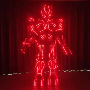 Guangzhou Namchi nueva llegada gran oferta hacer <span class=keywords><strong>dinero</strong></span> EVA Material Metal aspecto Robot disfraces Led traductor micrófono Robot trajes - Product Image 5