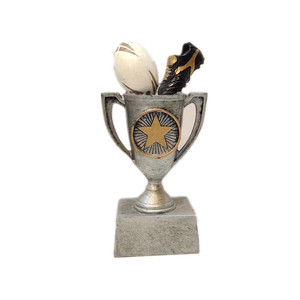 Nanwei Champions Bronze <span class=keywords><strong>ballon</strong></span> de <span class=keywords><strong>rugby</strong></span> <span class=keywords><strong>monde</strong></span> résine trophées star rising cup awards - Product Image 2