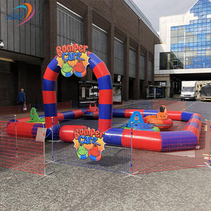 Attraction de parc d'attractions et de fête foraine : Voiture tamponneuse gonflable UFO à tir laser, zone de rotation, pour enfants, thème glace et neige - Product Image 2