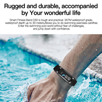 Bracelet intelligent AMOLED C60 haut de gamme, étanche IP67, moniteur de fréquence cardiaque, moniteur de santé, bracelet de fitness, appareil portable Android IOS