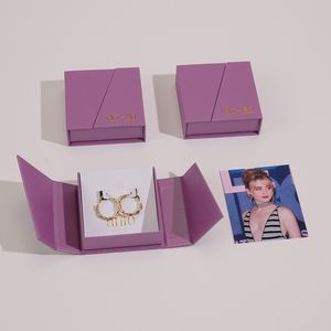 Caja de Joyería de Cartón con Cierre Magnético Cuadrado Ecológico Personalizado, Caja de Regalo con Doble Apertura y Diseño Innovador - Product Image 4