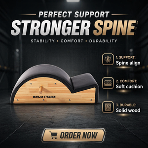 Meilleur <span class=keywords><strong>prix</strong></span> : Barrel de Pilates <span class=keywords><strong>en</strong></span> <span class=keywords><strong>bois</strong></span> de chêne pour l'étirement du dos et la correction de la colonne vertébrale - Product Image 3