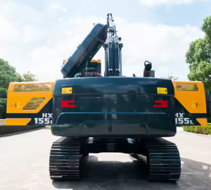 Excavadora de oruga hidráulica original Hyundai HX155L de 15 toneladas de nivel 4 para limpieza de tierras mineras - Product Image 6