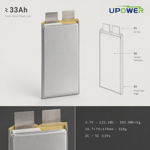 Baterai Semi-Solid State ULi 400Wh/kg 3.7V 33Ah dengan Pengosongan Tinggi, Baterai Densitas Energi Tinggi, Sel Pouch Li-ion untuk UAV/eVTOL - Product Image 2