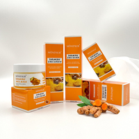 Kit de Soins de la Peau OEM MOND'SUB Coréen au Curcuma, Ensemble Anti-Acné et Anti-Taches pour Éclaircissement du Visage, Kit de Beauté Illuminateur