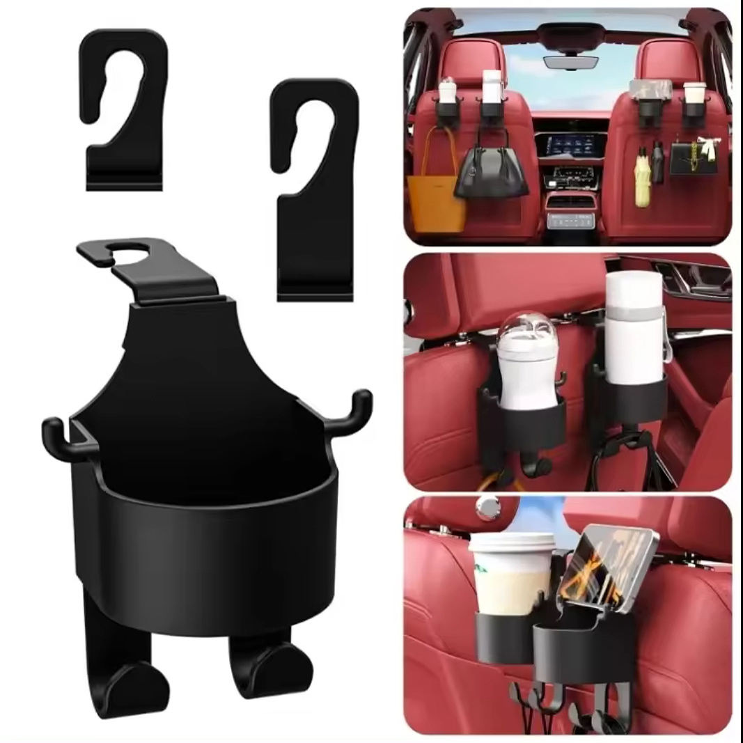Wholesale Car Cup Holder - Black Plastic Universal Auto Drink Holder Organizer | Kejin Export