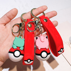 <span class=keywords><strong>2025</strong></span> Hot Bán Poke phim hoạt hình <span class=keywords><strong>PVC</strong></span> Móc Chìa Khóa poké bóng Anime <span class=keywords><strong>Keychain</strong></span> - Product Image 2