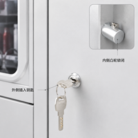 Serrure à came en alliage de zinc pour distributeur automatique avec clés à fossettes, cylindre de serrure haute sécurité pour armoires d'équipements industriels JK520