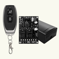Control Remoto Combinado para Motor con Control de Avance/Retroceso, AC/DC 12/24V, 4 Modos de Operación Seleccionables y Alcance de 50m