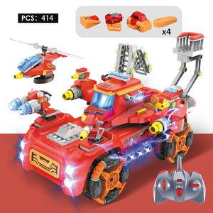 빌딩 블록 rc 자동차 장난감 1:16 5 채널 어린이 교육 완구 DIY 블록 어린이 장난감 구조 원격 제어 자동차 - Product Image 2