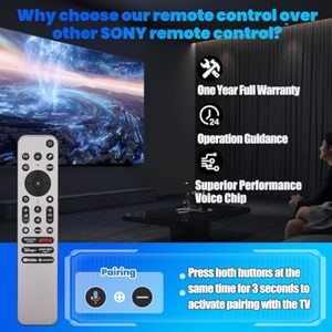 RMF-TX910U Backlit <strong>TV</strong> <strong>Remote</strong> for <strong>Sony</strong> <strong>TV</strong> <strong>Bravia</strong> <strong>TV</strong> Voice <strong>Remote</strong> RMF-TX910U <strong>Replacement</strong> <strong>Remote</strong> for <strong>Sony</strong> <strong>BRAVIA</strong> XR/KD/XR Series - Product Image 3