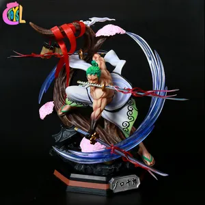 Anime One Pieces Wano Country Roronoa Zoro Snow Sword Ver GK PVC Action Figure Kimono Zoro Statue Collectible Model Toys Doll