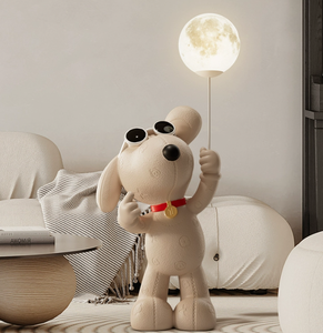 Escultura <span class=keywords><strong>de</strong></span> Resina Artística <span class=keywords><strong>de</strong></span> Alta Gama, Perro <span class=keywords><strong>de</strong></span> Dibujos Animados, Gran Escultura para Decoración del Hogar - Product Image 2