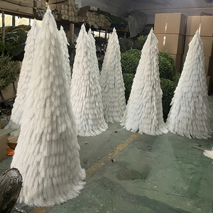 Wholesale White <strong>Conical</strong> <strong>Shape</strong> Christmas <strong>Trees</strong> Wedding Decoration Artificial <strong>Trees</strong> - Product Image 4
