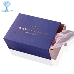 Custom Logo and Side Slide Open Pull Out Cardboard Ribbon Shoe Gift Drawer <b>Box</b> - Product Image 1